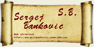 Sergej Banković vizit kartica